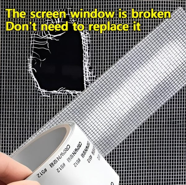 Mesh Roll Tape Window Screen Repair Patch | Keep Mosquitoes Out With Our Anti-insect, Self-adhesive Mesh Patch Tape – 25 Yards